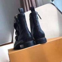 Louis Vuitton LV Women Jumble Flat Ankle Boot in Python and Rubber-Black (1)