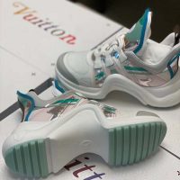 Louis Vuitton LV Women LV Archlight Sneaker in Leather and Technical Fabrics-Aqua (1)