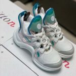 Louis Vuitton LV Women LV Archlight Sneaker in Leather and Technical Fabrics-Aqua - Image 5