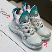 Louis Vuitton LV Women LV Archlight Sneaker in Leather and Technical Fabrics-Aqua (1)