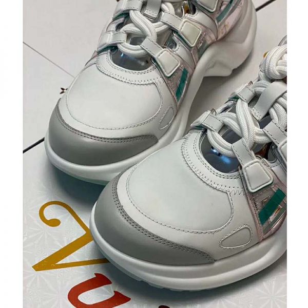 Louis Vuitton LV Women LV Archlight Sneaker in Leather and Technical Fabrics-Aqua (5)