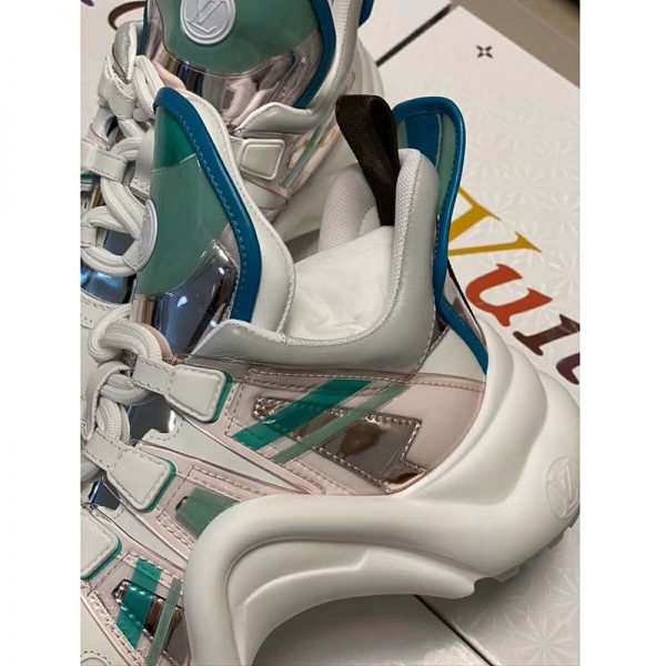 Louis Vuitton LV Women LV Archlight Sneaker in Leather and Technical Fabrics-Aqua (6)