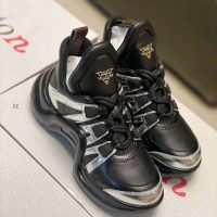 Louis Vuitton LV Women LV Archlight Sneaker in Leather and Technical Fabrics-Black (1)