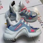 Louis Vuitton LV Women LV Archlight Sneaker in Leather and Technical Fabrics-Blue – Image 3