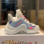 Louis Vuitton LV Women LV Archlight Sneaker in Leather and Technical Fabrics-Blue – Image 2