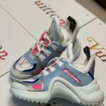 Louis Vuitton LV Women LV Archlight Sneaker in Leather and Technical Fabrics-Blue – Image 5