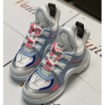 Louis Vuitton LV Women LV Archlight Sneaker in Leather and Technical Fabrics-Blue – Image 6