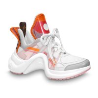 Louis Vuitton LV Women LV Archlight Sneaker in Leather and Technical Fabrics-Orange (1)