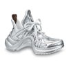 Louis Vuitton LV Women LV Archlight Sneaker in Leather and Technical Fabrics-Silver