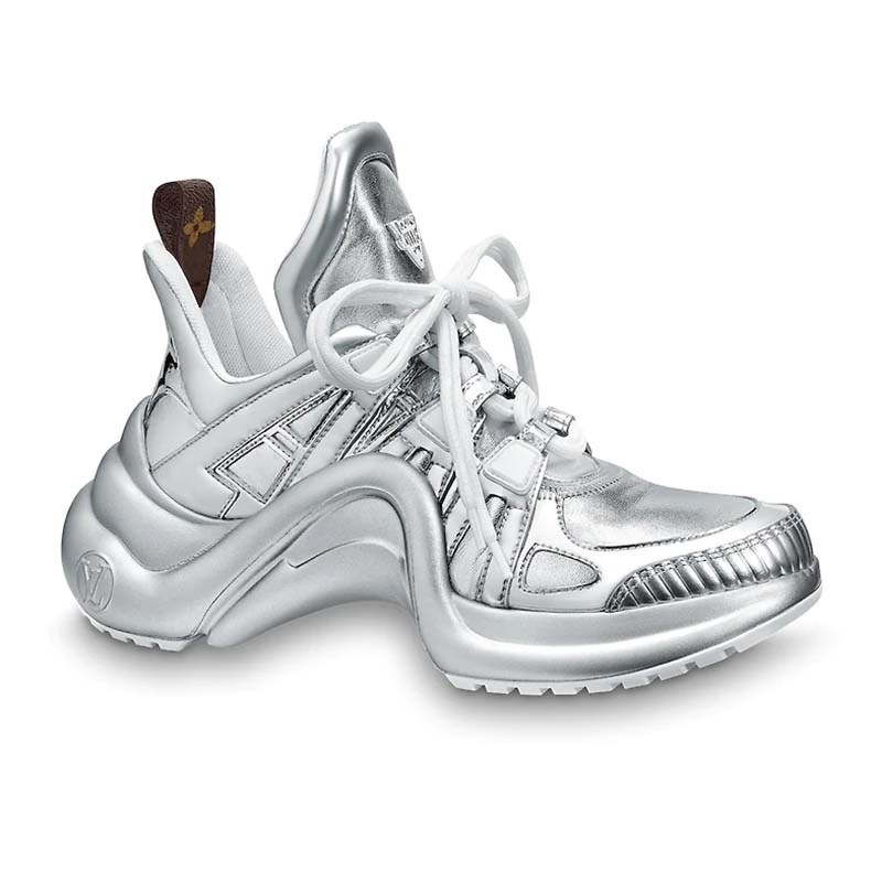 Louis Vuitton, Shoes, Louis Vuitton Limited Edition Archlight Metallic Silver  Sneakers