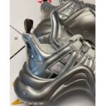 Louis Vuitton LV Women LV Archlight Sneaker in Leather and Technical Fabrics-Silver - Image 8