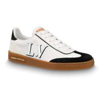 Louis Vuitton LV Women LV Frontrow Sneaker in Calf Leather and Suede Calf Leather-Black (1)