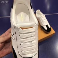 Louis Vuitton LV Women LV Frontrow Sneaker in Calf Leather and Suede Calf Leather-Black (1)