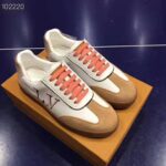 Louis Vuitton LV Women LV Frontrow Sneaker in Calf Leather and Suede Calf Leather-Pink - Bild 3