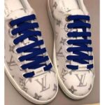 Louis Vuitton LV Women LV Frontrow Sneaker in Monogram-Print Textile-Blue - Image 8