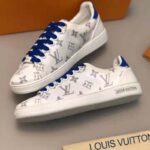 Louis Vuitton LV Women LV Frontrow Sneaker in Monogram-Print Textile-Blue - Image 4