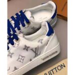 Louis Vuitton LV Women LV Frontrow Sneaker in Monogram-Print Textile-Blue - Image 9