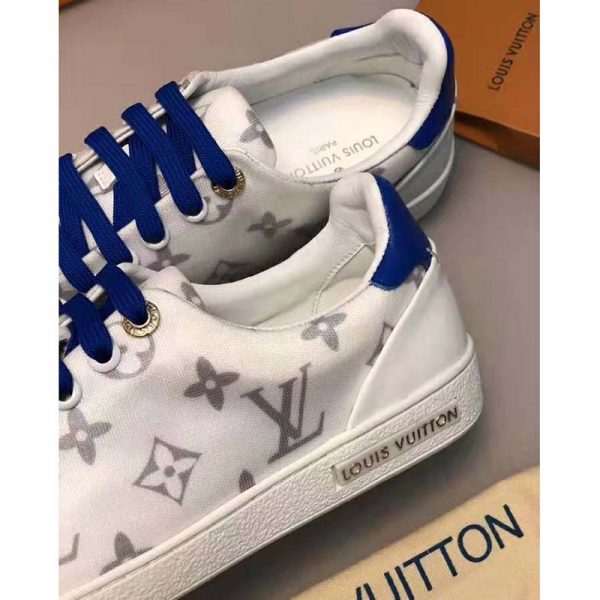 Louis Vuitton LV Women LV Frontrow Sneaker in Monogram-Print Textile-Blue (5)