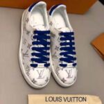 Louis Vuitton LV Women LV Frontrow Sneaker in Monogram-Print Textile-Blue - Image 3