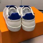 Louis Vuitton LV Women LV Frontrow Sneaker in Monogram-Print Textile-Blue - Image 7