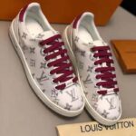 Louis Vuitton LV Women LV Frontrow Sneaker in Monogram-Print Textile-Pink - Image 4