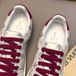Louis Vuitton LV Women LV Frontrow Sneaker in Monogram-Print Textile-Pink - Image 9