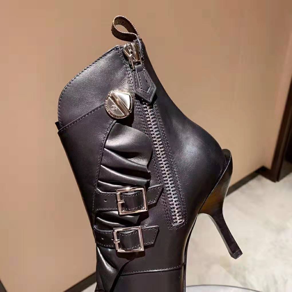 LOUIS VUITTON, ankle boots, Janet, monogram and black leather