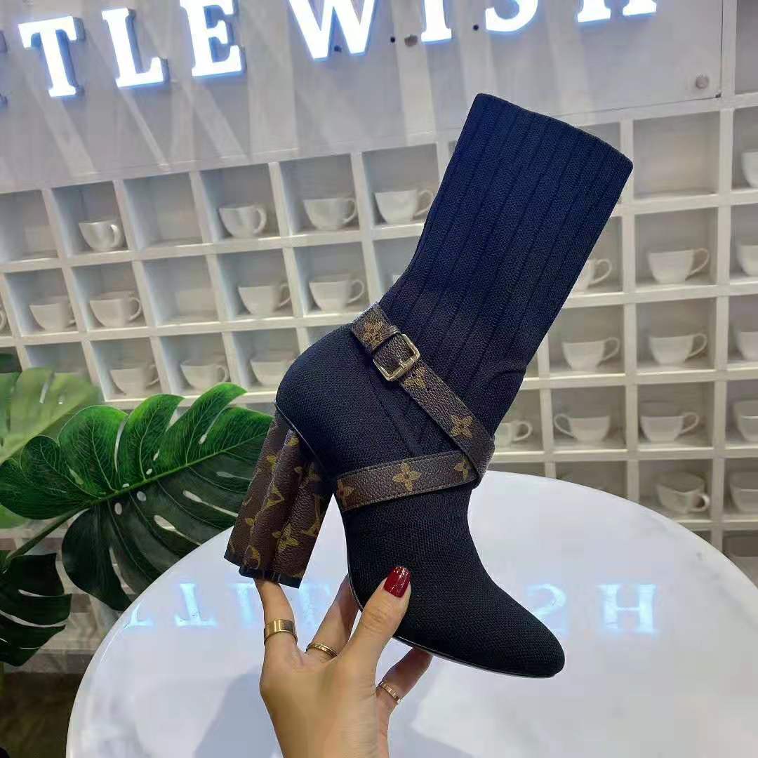 Louis Vuitton LV Silhouette Monogram Ankle Boots