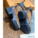 Louis Vuitton LV Women Laureate Platform Desert Boot in Soft Suede Calf Leather with Monogram Canvas-Brown - Image 4