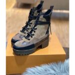 Louis Vuitton LV Women Laureate Platform Desert Boot in Soft Suede Calf Leather with Monogram Canvas-Sandy – Bild 5