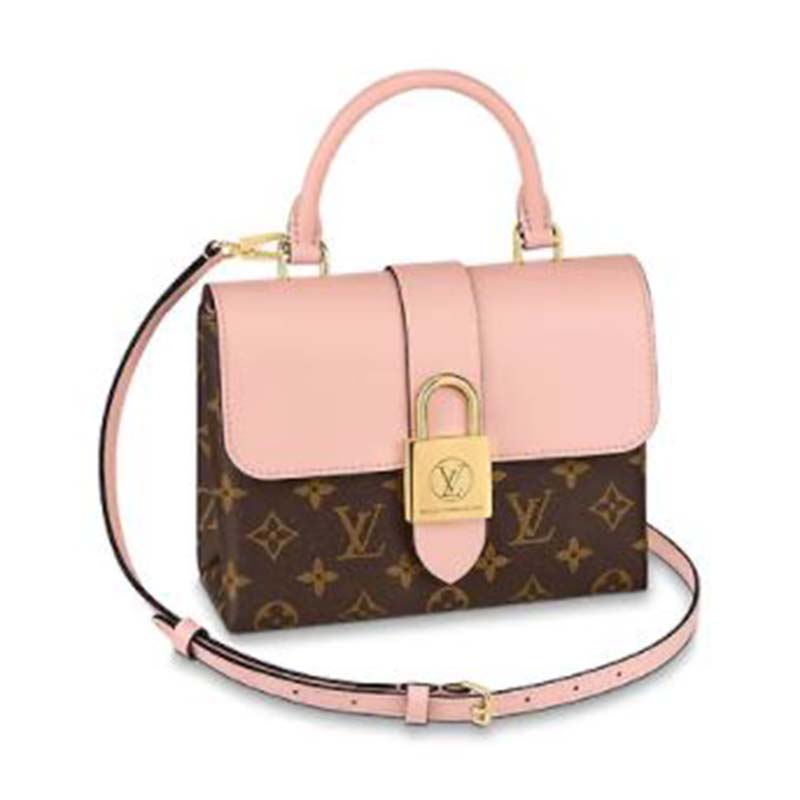 6606/LOUIS VUITTON LOCKIT BB M40599 MONOGRAM SHINY MINI HAND BAG woman lv