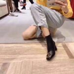 Louis Vuitton LV Women Madeleine Ankle Boot Soft Black Calf Leather 7.5 cm Heel - Image 6