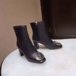 Louis Vuitton LV Women Madeleine Ankle Boot Soft Black Calf Leather 7.5 cm Heel - Image 2