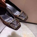 Louis Vuitton LV Women Madeleine Pump in Patent Monogram Canvas and Leather 7.5 cm Heel-Brown - Image 13