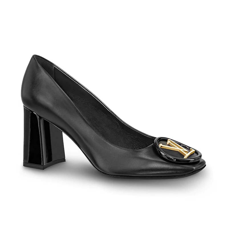 Louis Vuitton LV Women Madeleine Pump in Smooth Calf Leather with Versize LV  Circle Signature-Black - LULUX