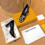 Louis Vuitton LV Women Madeleine Pump in Smooth Calf Leather with Versize LV Circle Signature-Black - Image 5