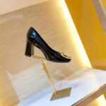 Louis Vuitton LV Women Madeleine Pump in Smooth Calf Leather with Versize LV Circle Signature-Black - Image 8
