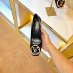 Louis Vuitton LV Women Madeleine Pump in Smooth Calf Leather with Versize LV Circle Signature-Black - Image 7