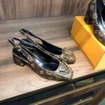 Louis Vuitton LV Women Madeleine Slingback Pump in Patent Monogram Canvas-Brown - Image 2