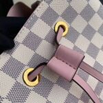 Louis Vuitton LV Women NéoNoé Bucket Bag in Damier Azur Canvas-Pink - Image 7