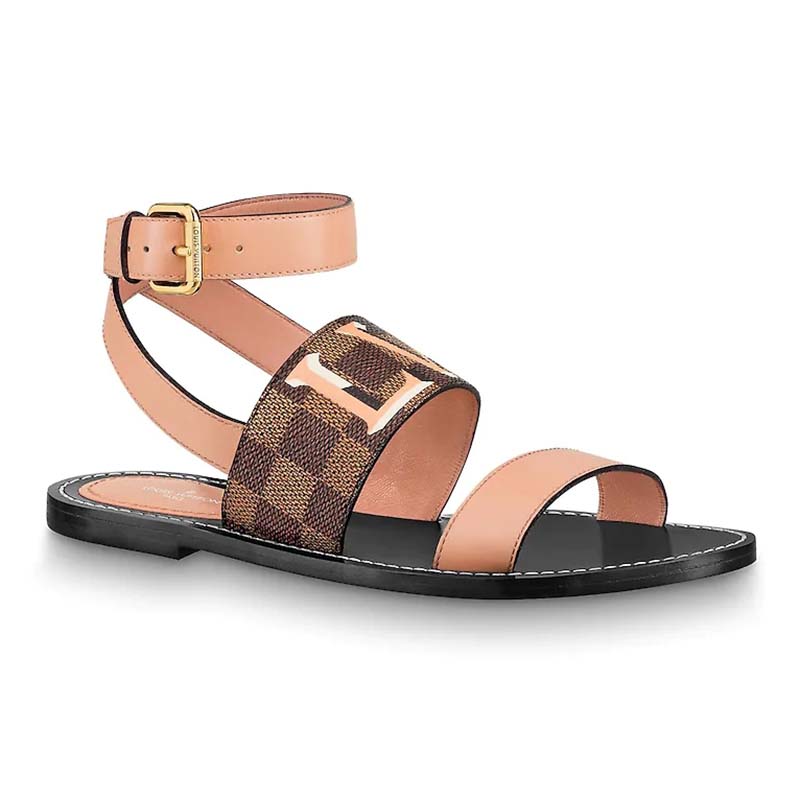 lv double strap sandals