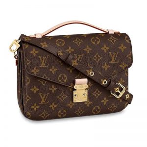 Louis Vuitton LV Women Pochette Métis Bag in Monogram Reverse Coated Canvas-Chocolate