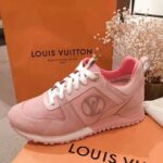 Louis Vuitton LV Women Run Away Sneaker in Suede Calf Leather-Pink – Image 4