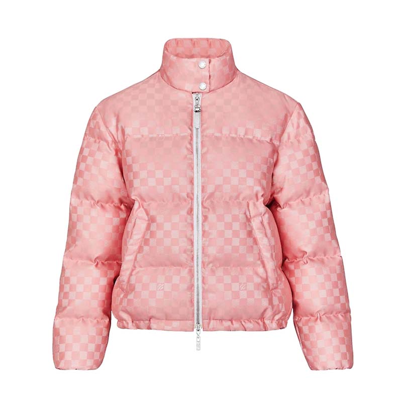 Louis Vuitton LV Women Short Down Jacket in Regular Fit-Pink - LULUX