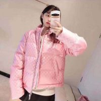 Louis Vuitton LV Women Short Down Jacket in Regular Fit-Pink (1)