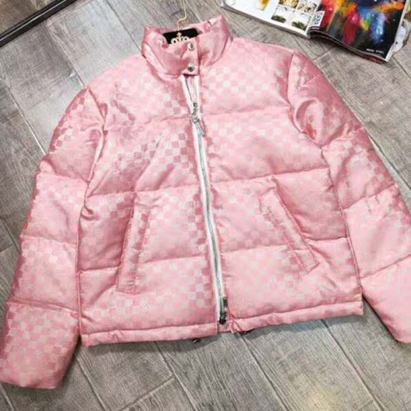 Louis Vuitton LV Women Short Down Jacket in Regular Fit-Pink - LULUX