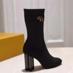 Louis Vuitton LV Women Silhouette Ankle Boot with Rainbow-Colored Vuitton Signature-Black - Image 2