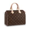 Louis Vuitton LV Women Speedy 25 Bag in Monogram Coated Canvas-Brown