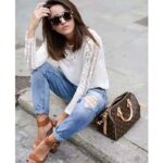 Louis Vuitton LV Women Speedy 25 Bag in Monogram Coated Canvas-Brown - Imagen 7