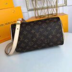 Louis Vuitton LV Women Speedy 25 Bag in Monogram Coated Canvas-Brown - Imagen 5
